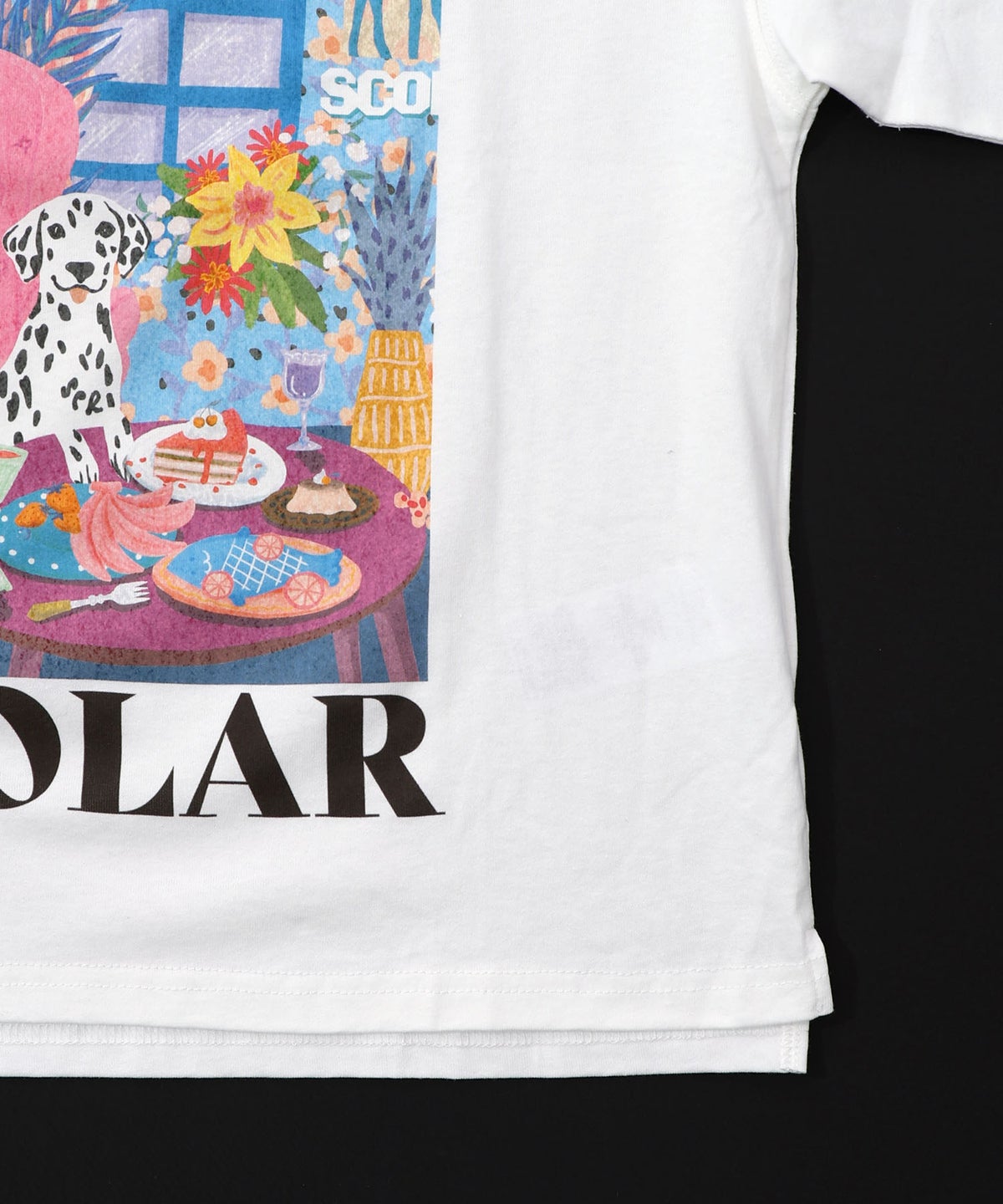 スカラールーム柄Tシャツ-17