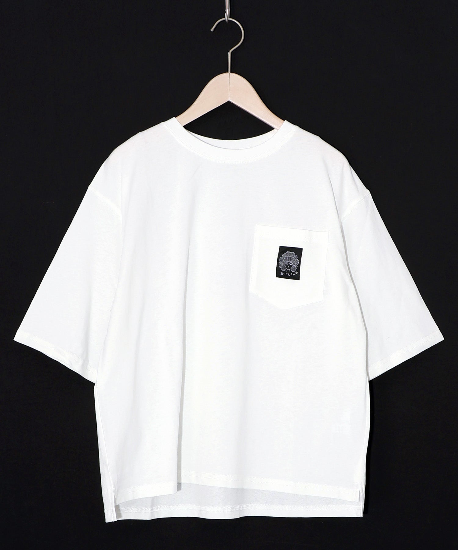 161629：レトロスカーフ柄 バックアップリケTシャツの通販-ScoLar