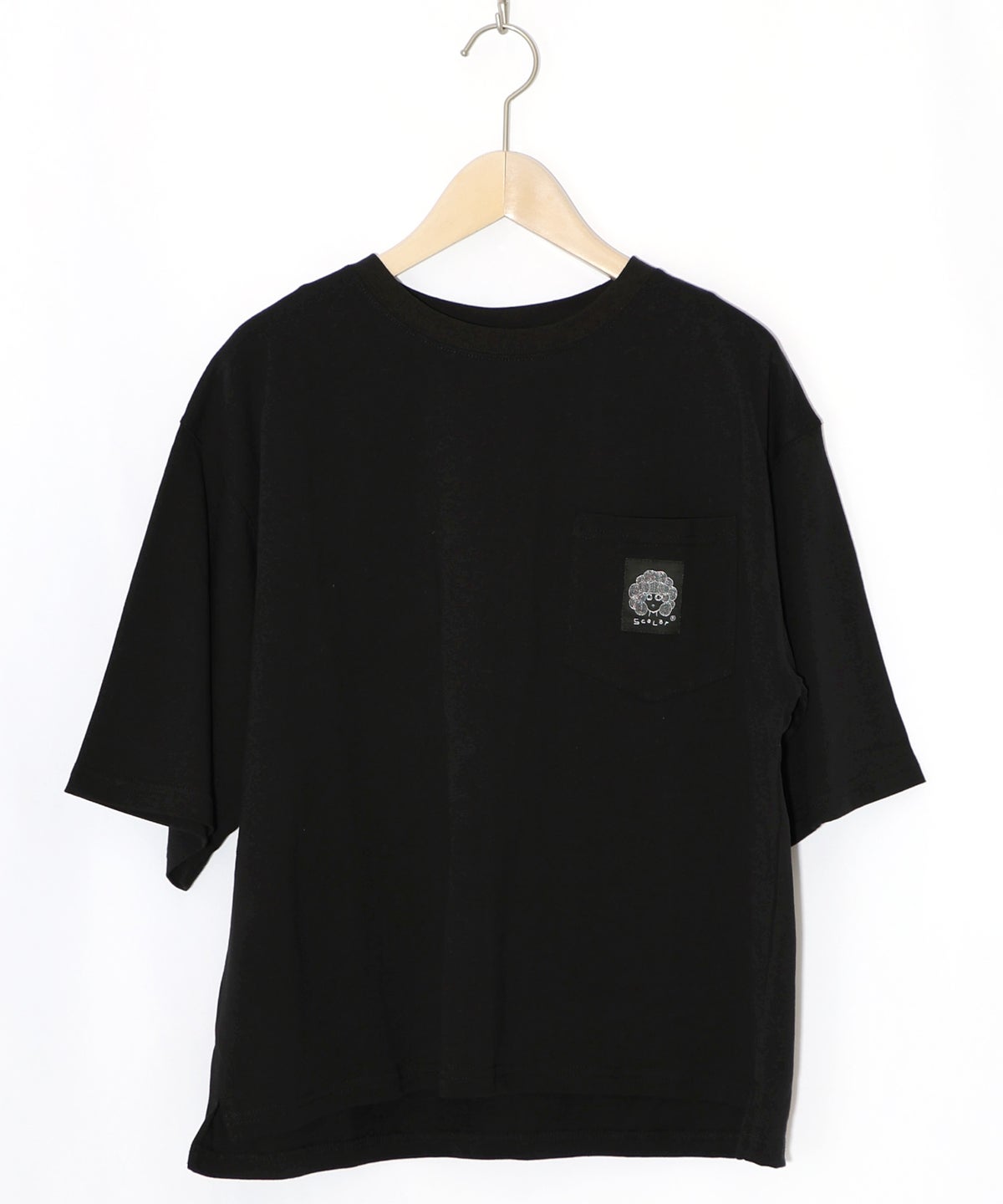 レトロスカーフ柄 バックアップリケTシャツ-13