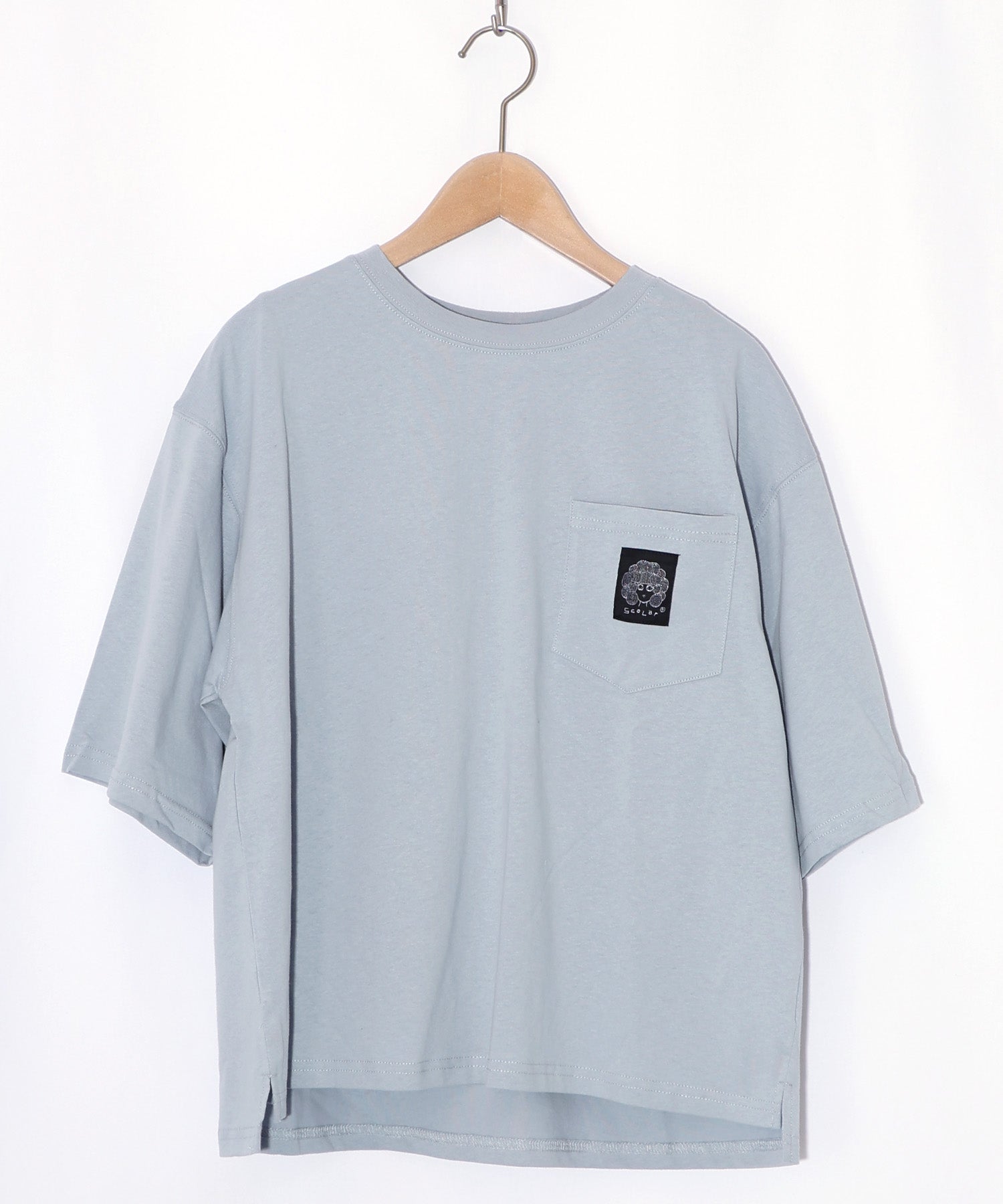 161629：レトロスカーフ柄 バックアップリケTシャツの通販-ScoLar