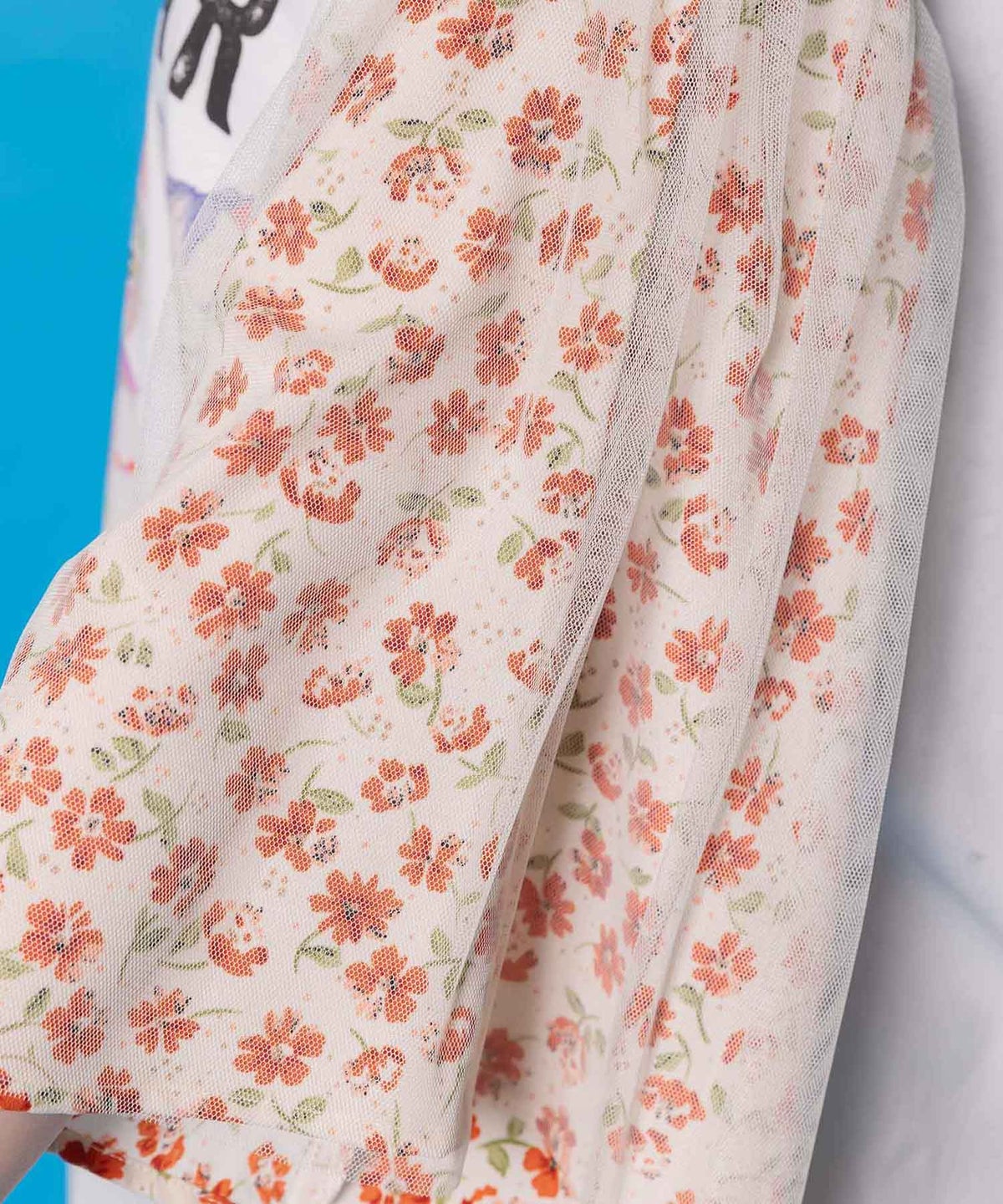 おしゃれネコシスターズ チュール重ね袖ワンピ-8