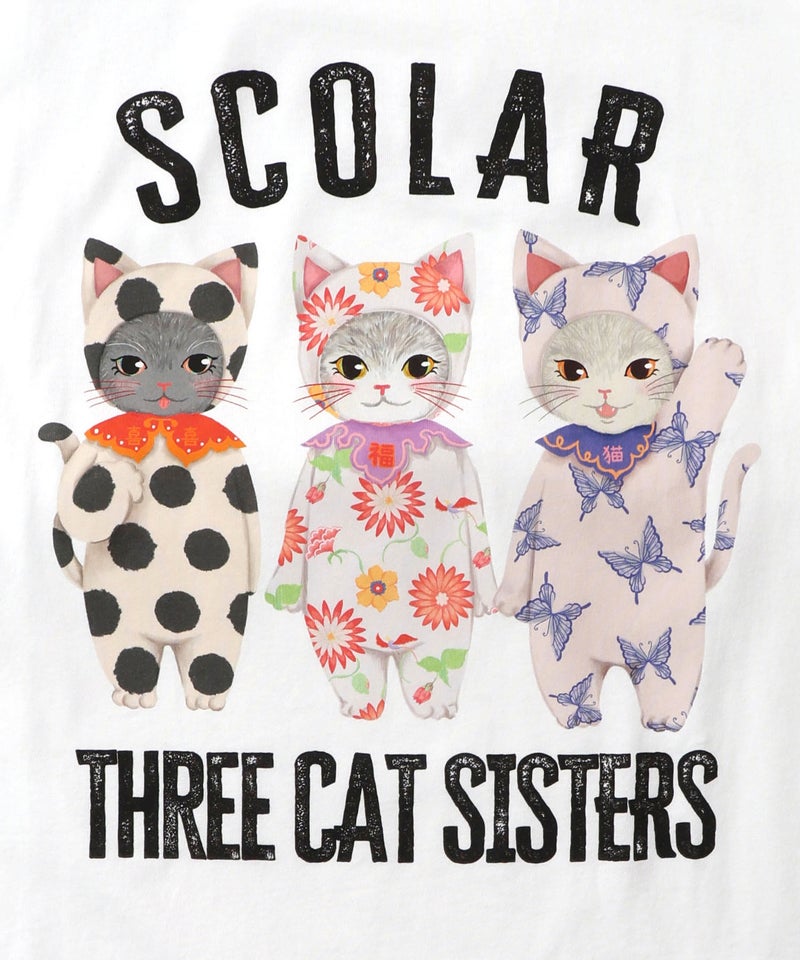 おしゃれネコシスターズ チュール重ね袖ワンピ-10