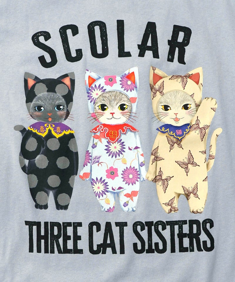 おしゃれネコシスターズ チュール重ね袖ワンピ-14