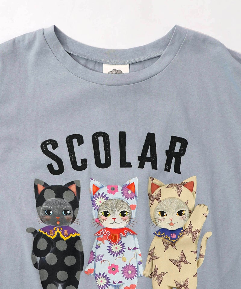 おしゃれネコシスターズ チュール重ね袖ワンピ-15