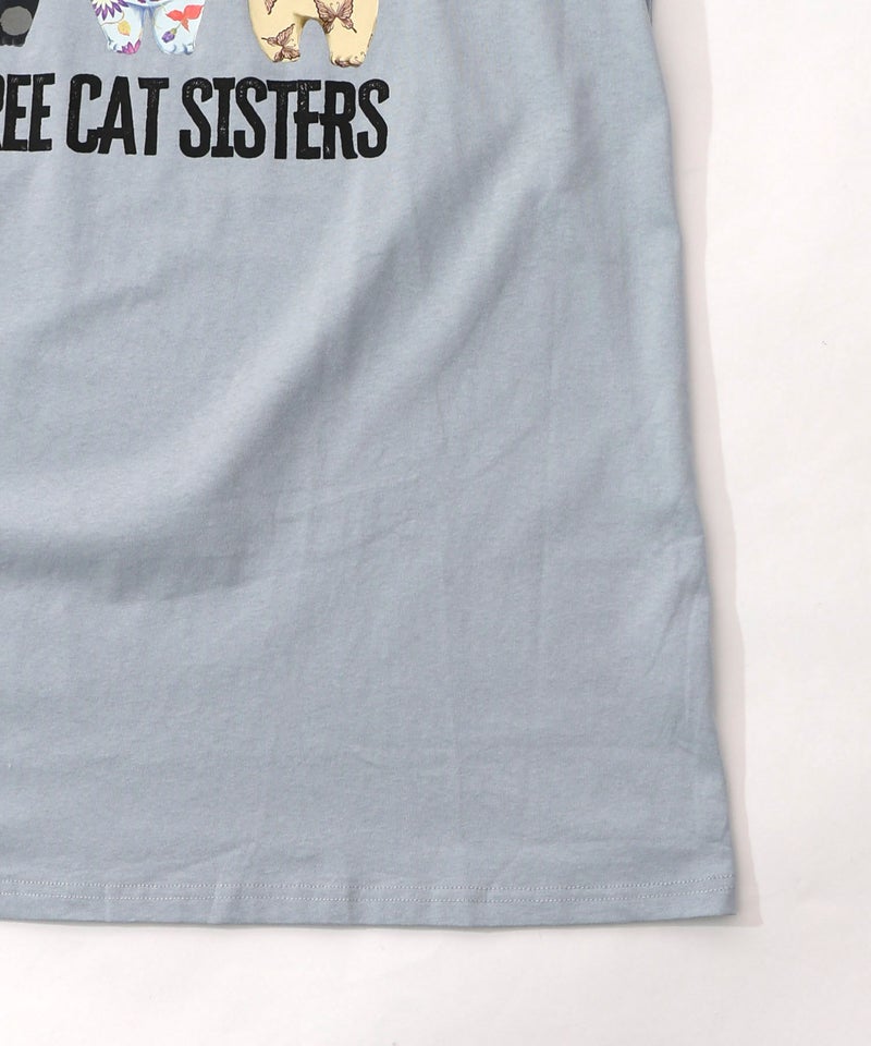 おしゃれネコシスターズ チュール重ね袖ワンピ-18