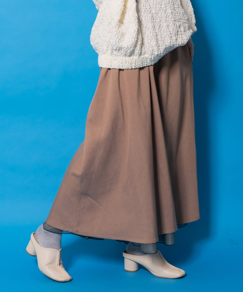 ゴシック柄チュール重ねリバーシブルスカート-9