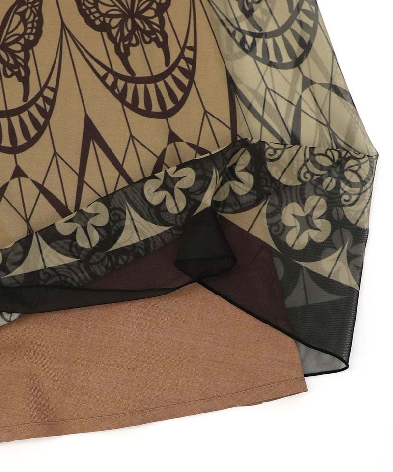 ゴシック柄チュール重ねリバーシブルスカート-23