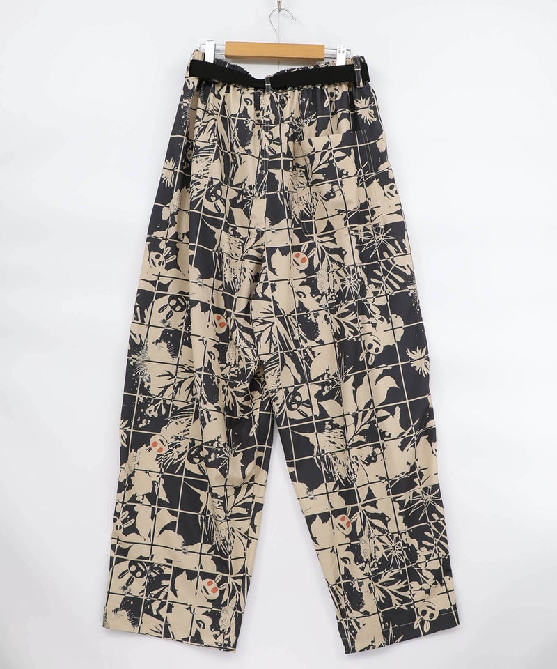 メルヘン恐竜柄orレトロ障子柄 ベルト付きパンツ-19