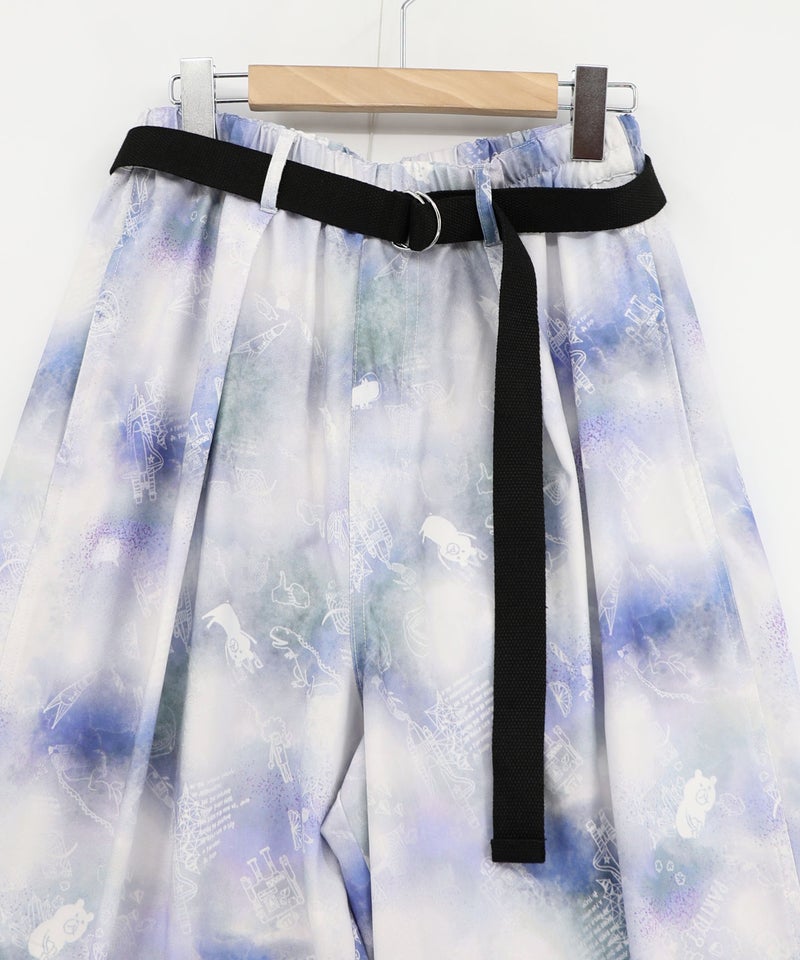 メルヘン恐竜柄orレトロ障子柄 ベルト付きパンツ-24