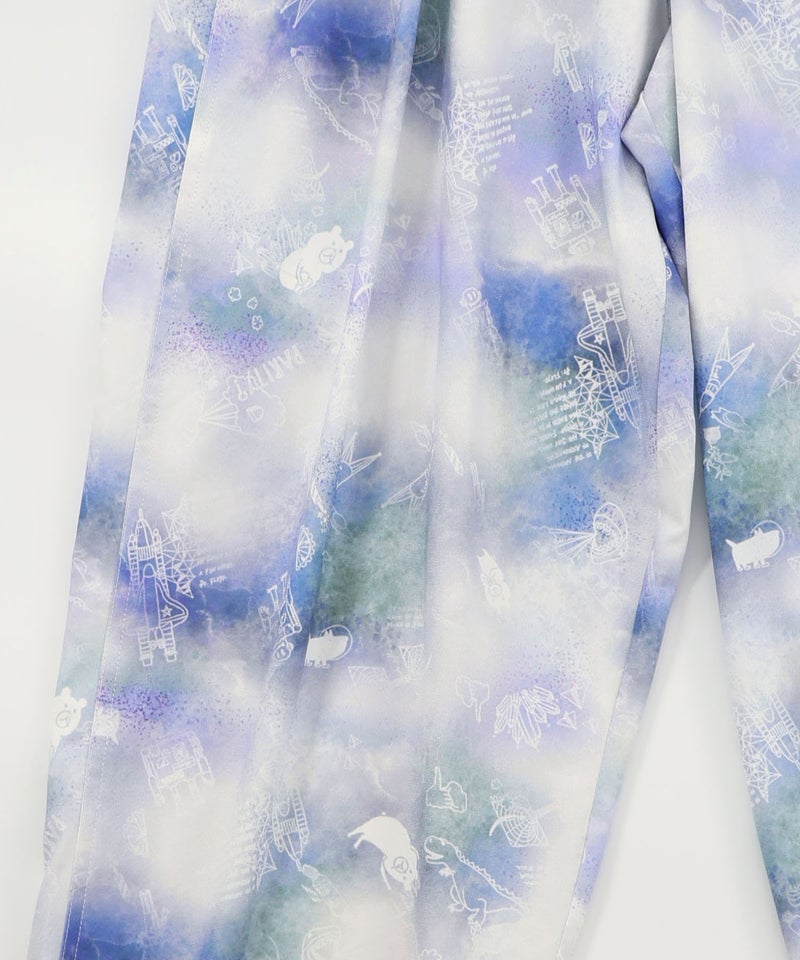 メルヘン恐竜柄orレトロ障子柄 ベルト付きパンツ-26