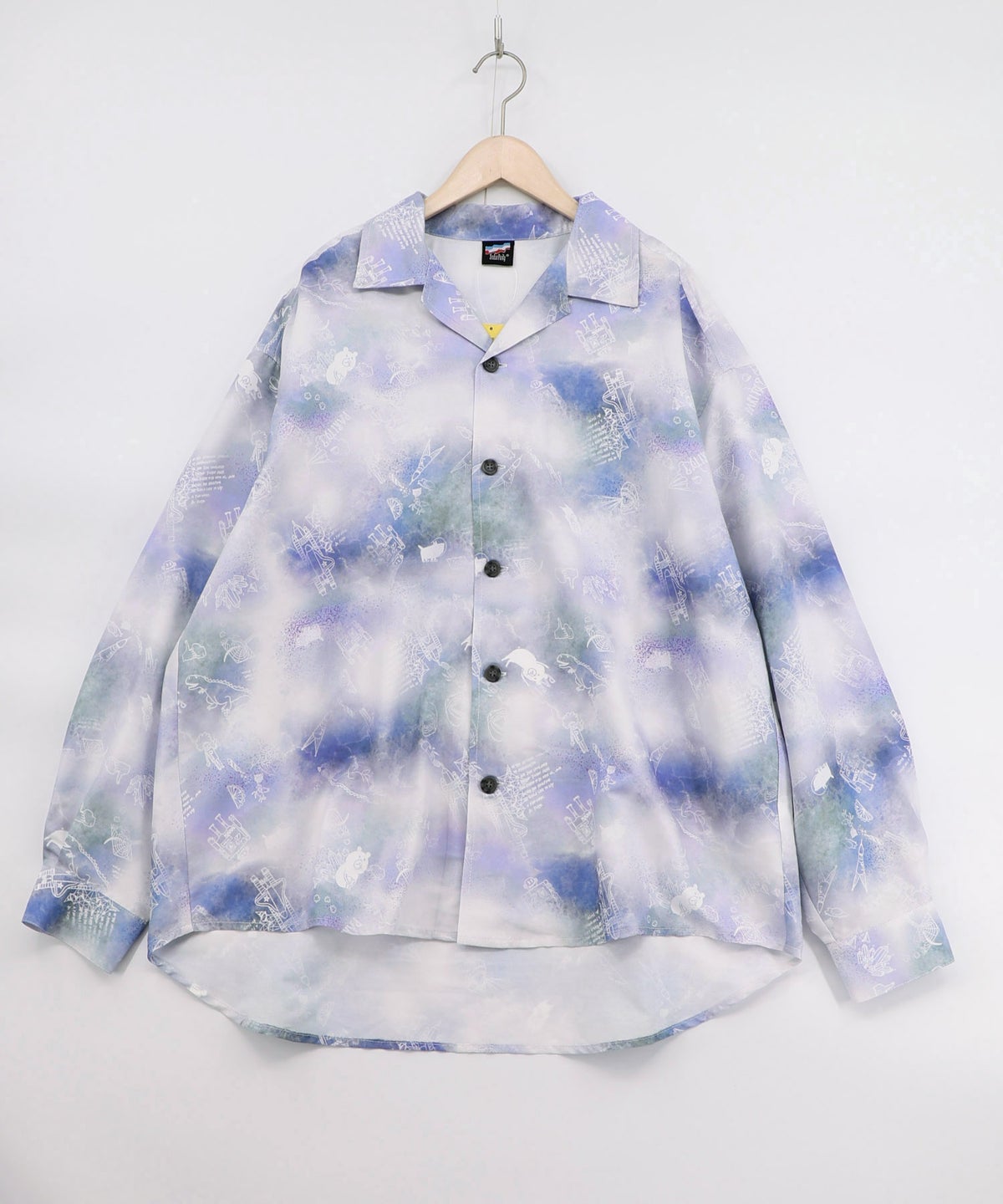 メルヘン恐竜柄orレトロ障子柄 シャツ-21