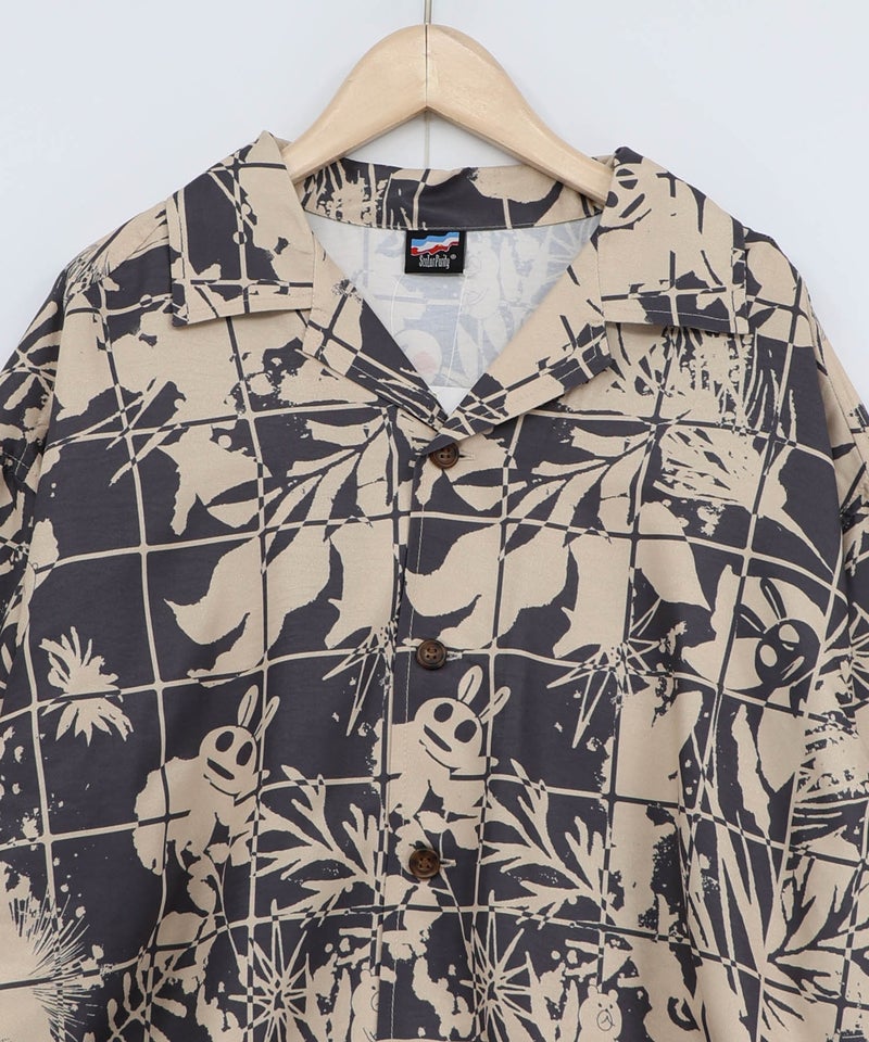 メルヘン恐竜柄orレトロ障子柄 シャツ-23