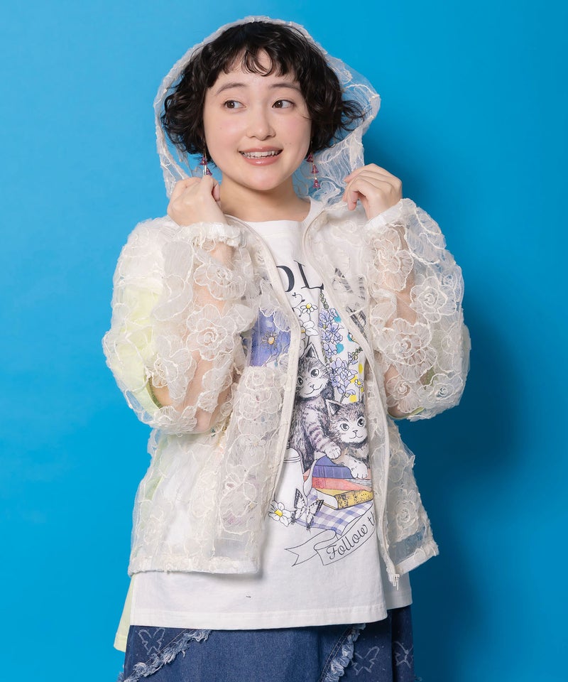 花レースパーカー-1