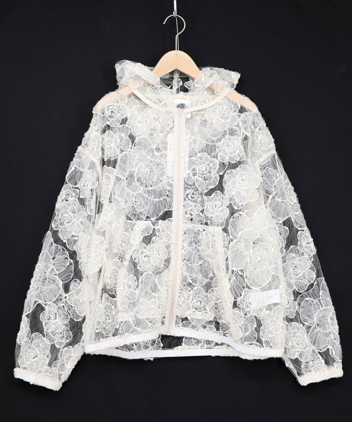 花レースパーカー-9