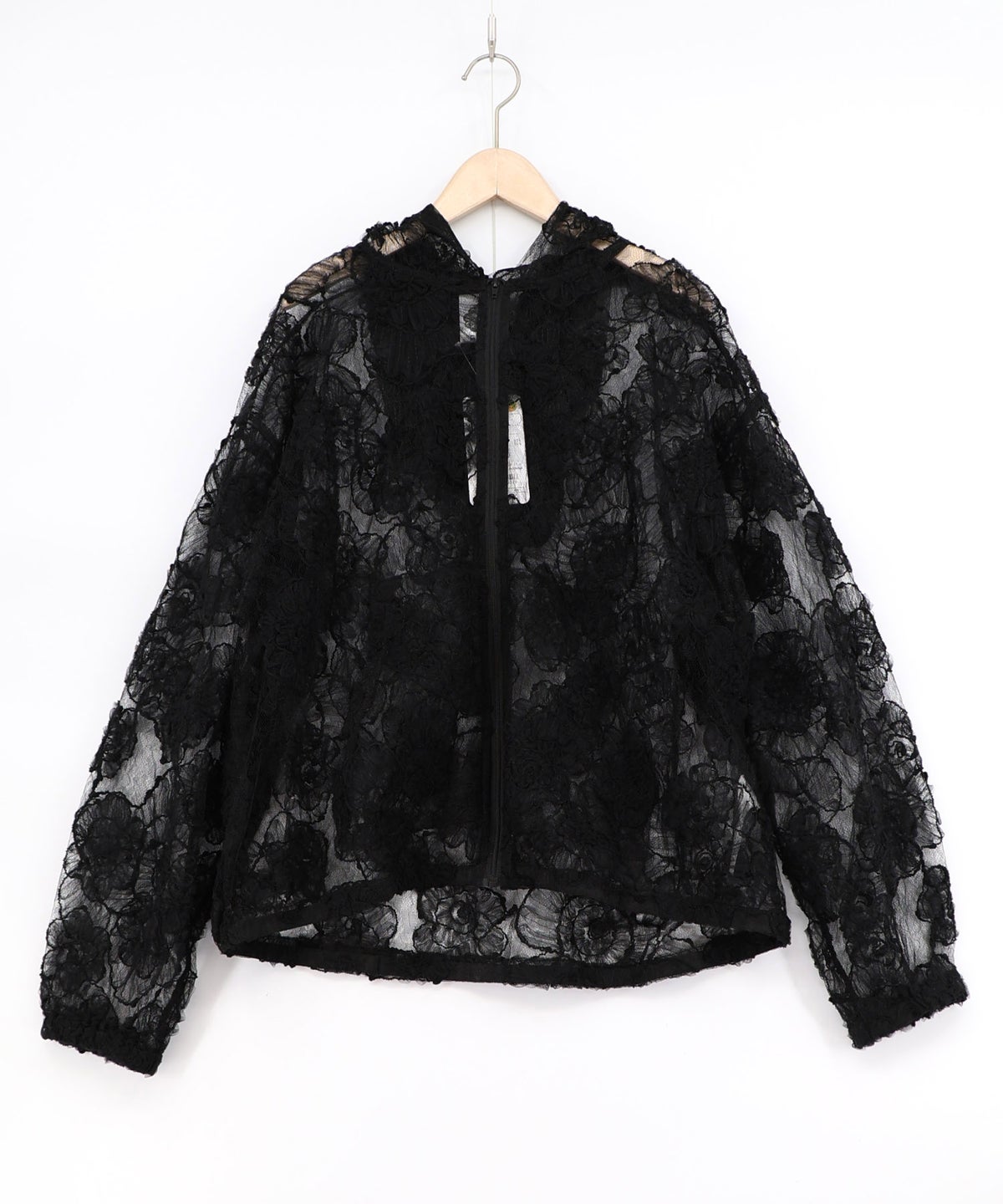 花レースパーカー-11