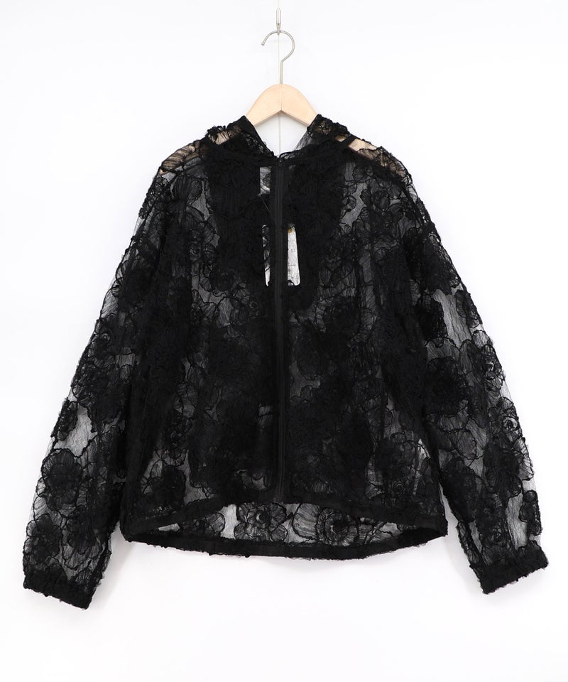 花レースパーカー-11