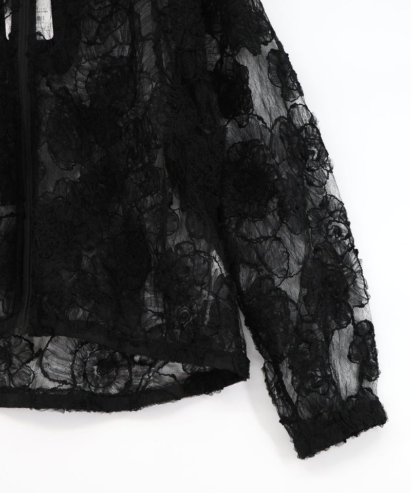 花レースパーカー-14