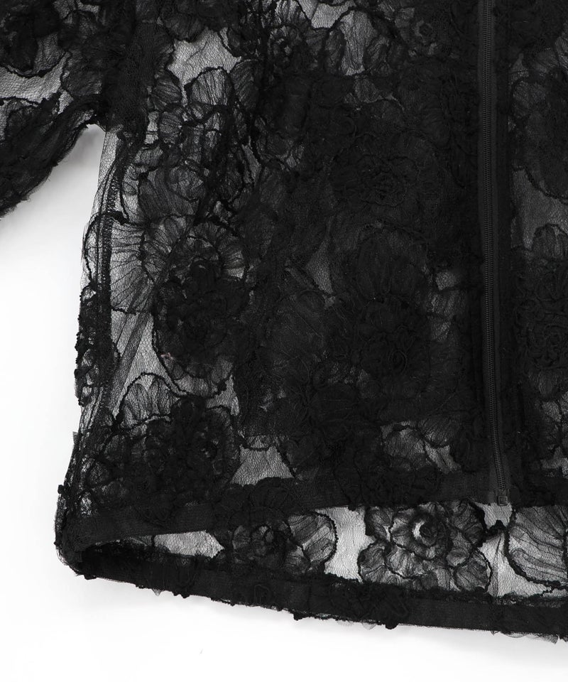 花レースパーカー-15