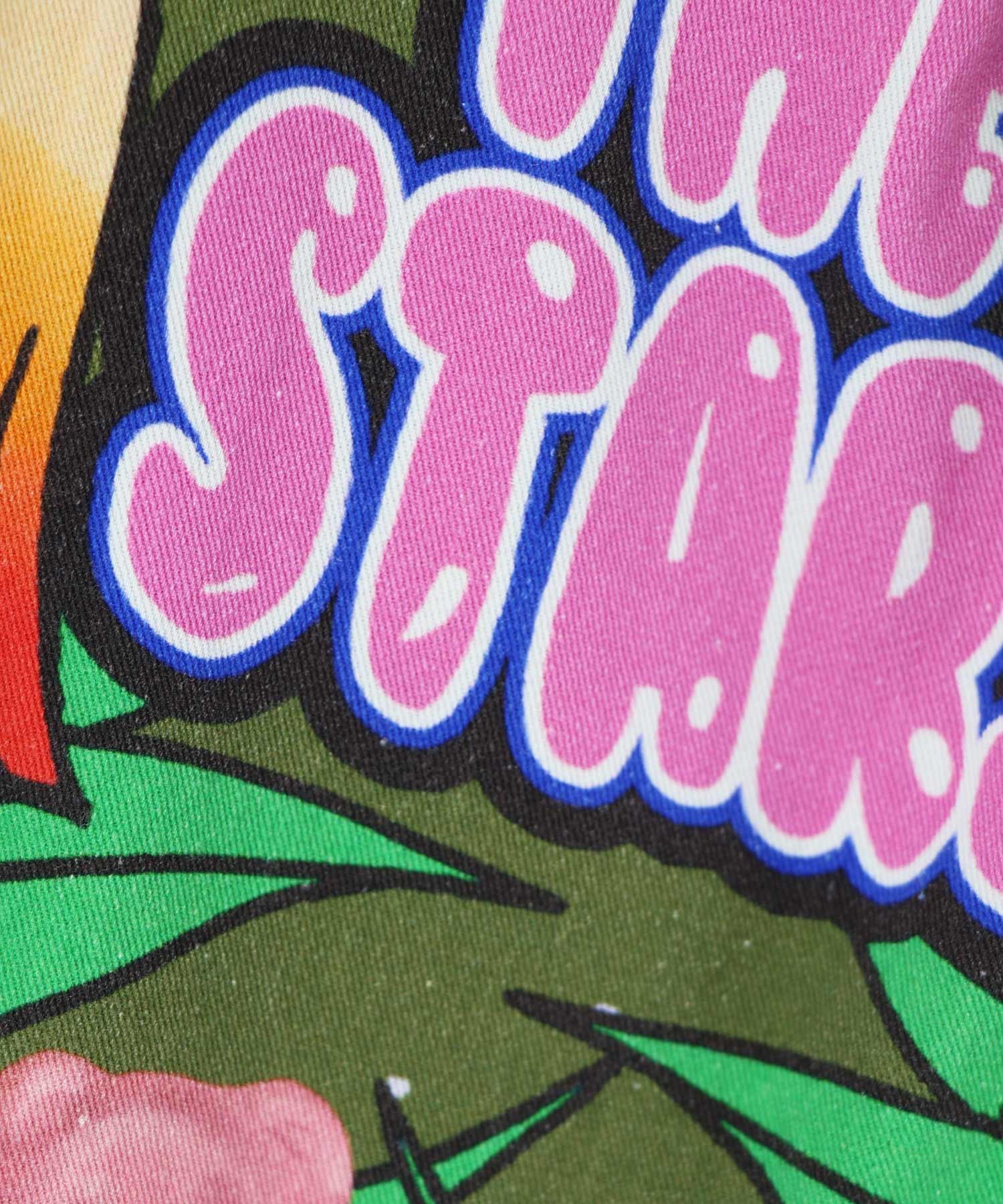 161641：蝶々とキノコのコラージュ柄スカートの通販-ScoLar