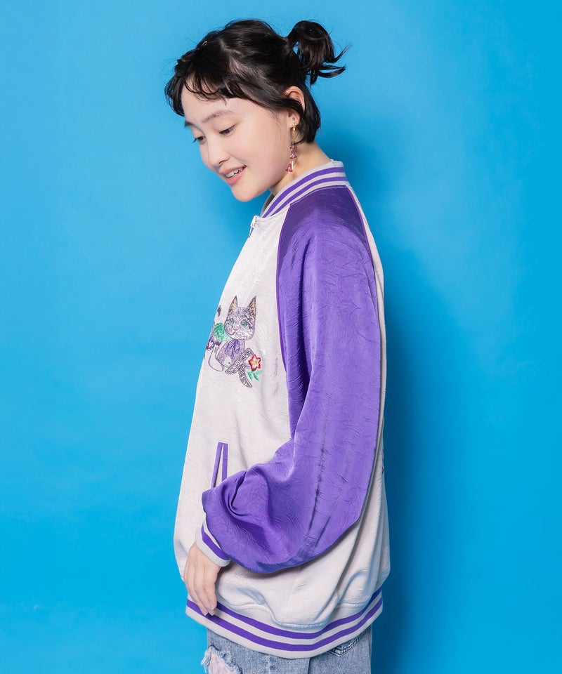 リバーシブル刺繍ブルゾン-5