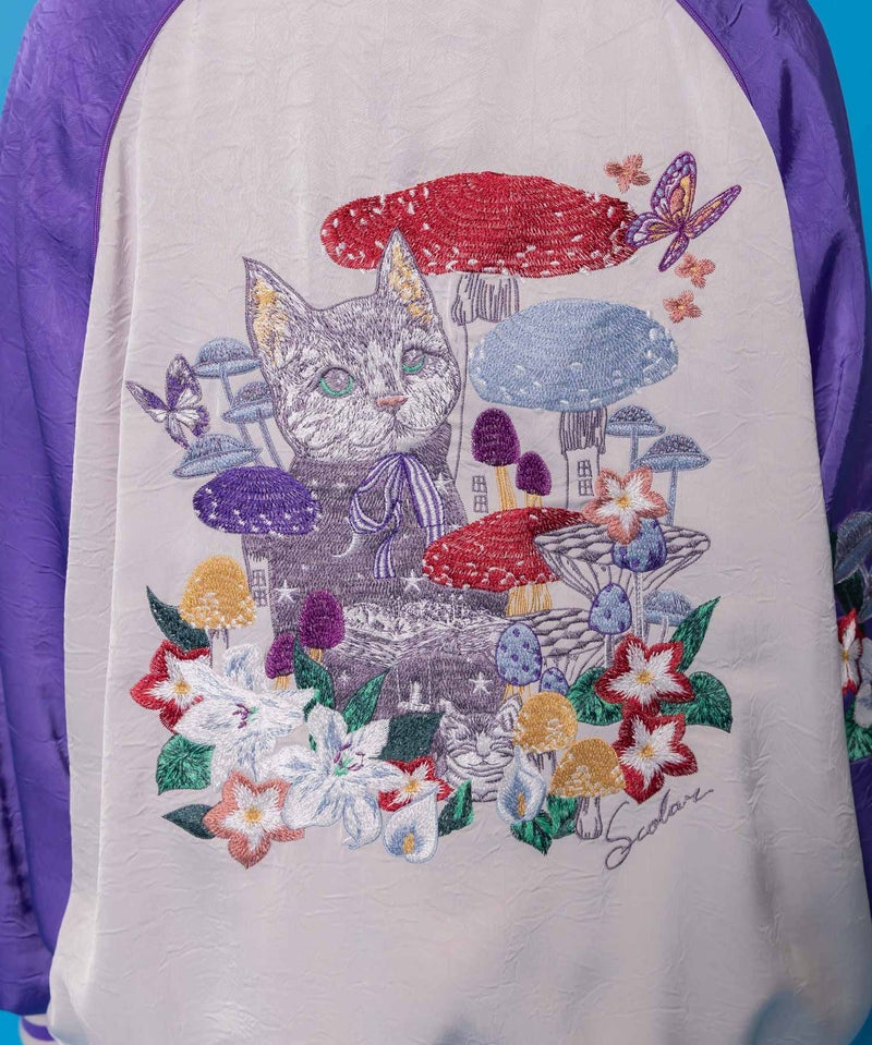 リバーシブル刺繍ブルゾン-9