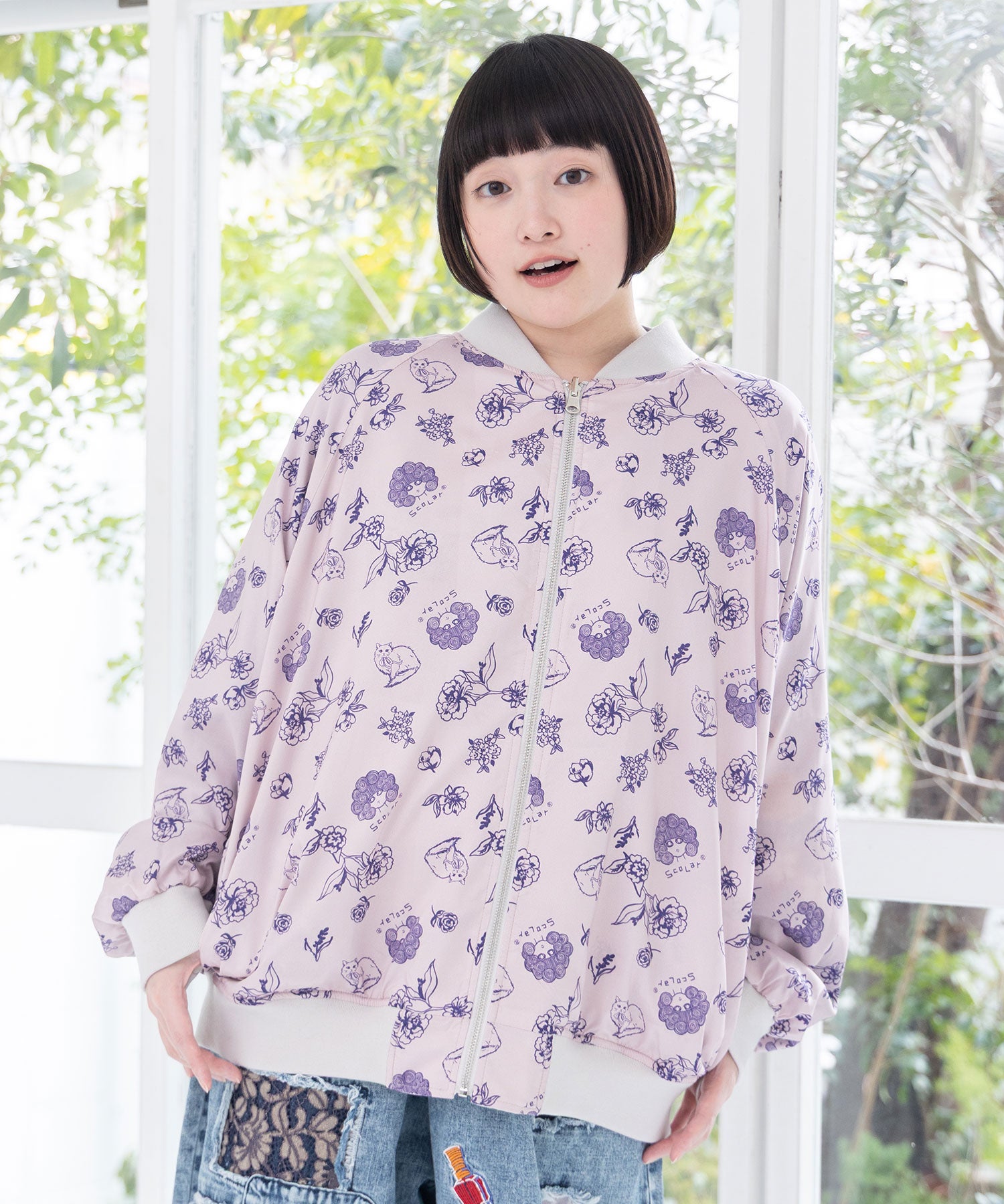 公式店限定】161639：リバーシブル刺繍ブルゾンの通販-ScoLar
