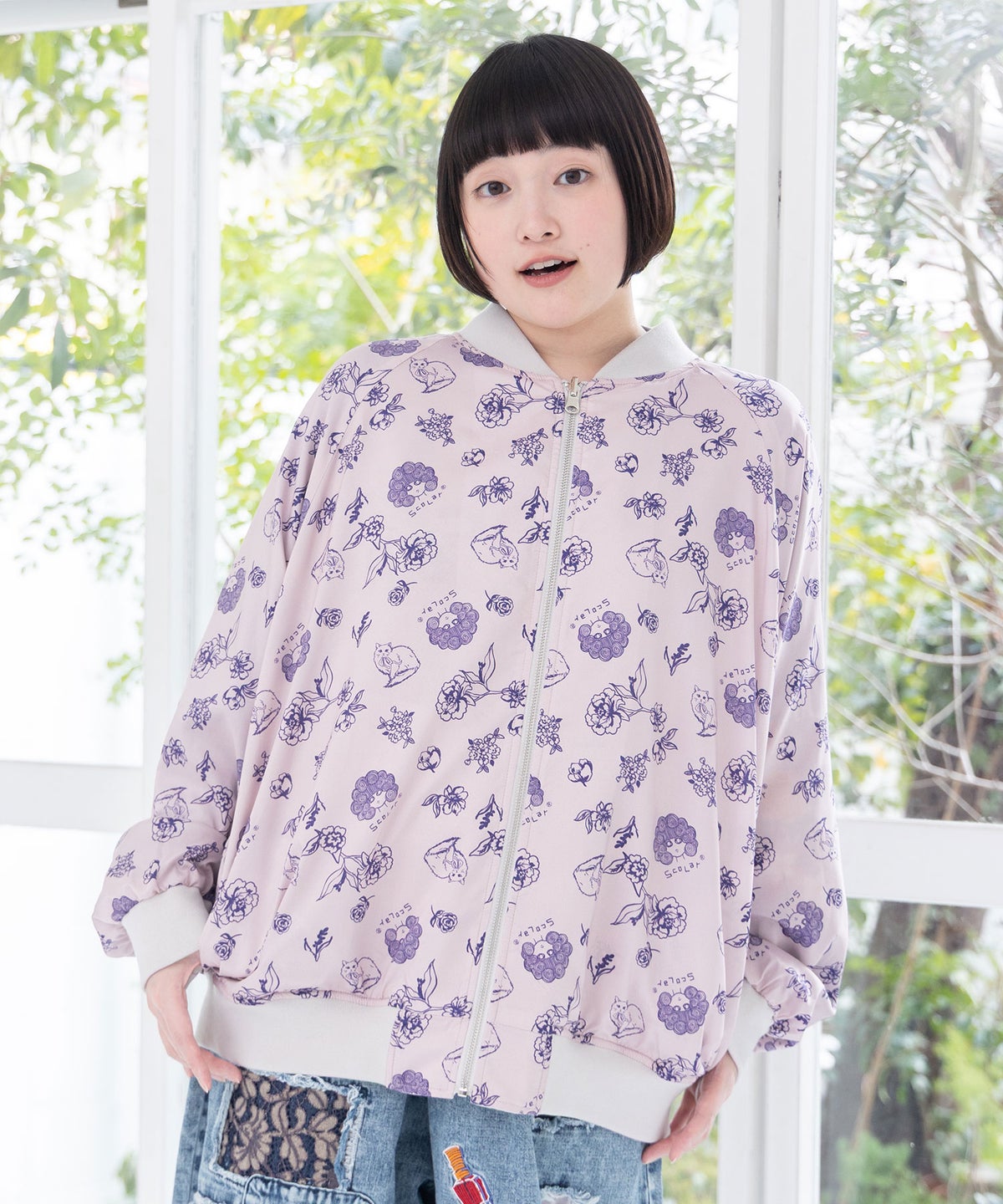 リバーシブル刺繍ブルゾン-11