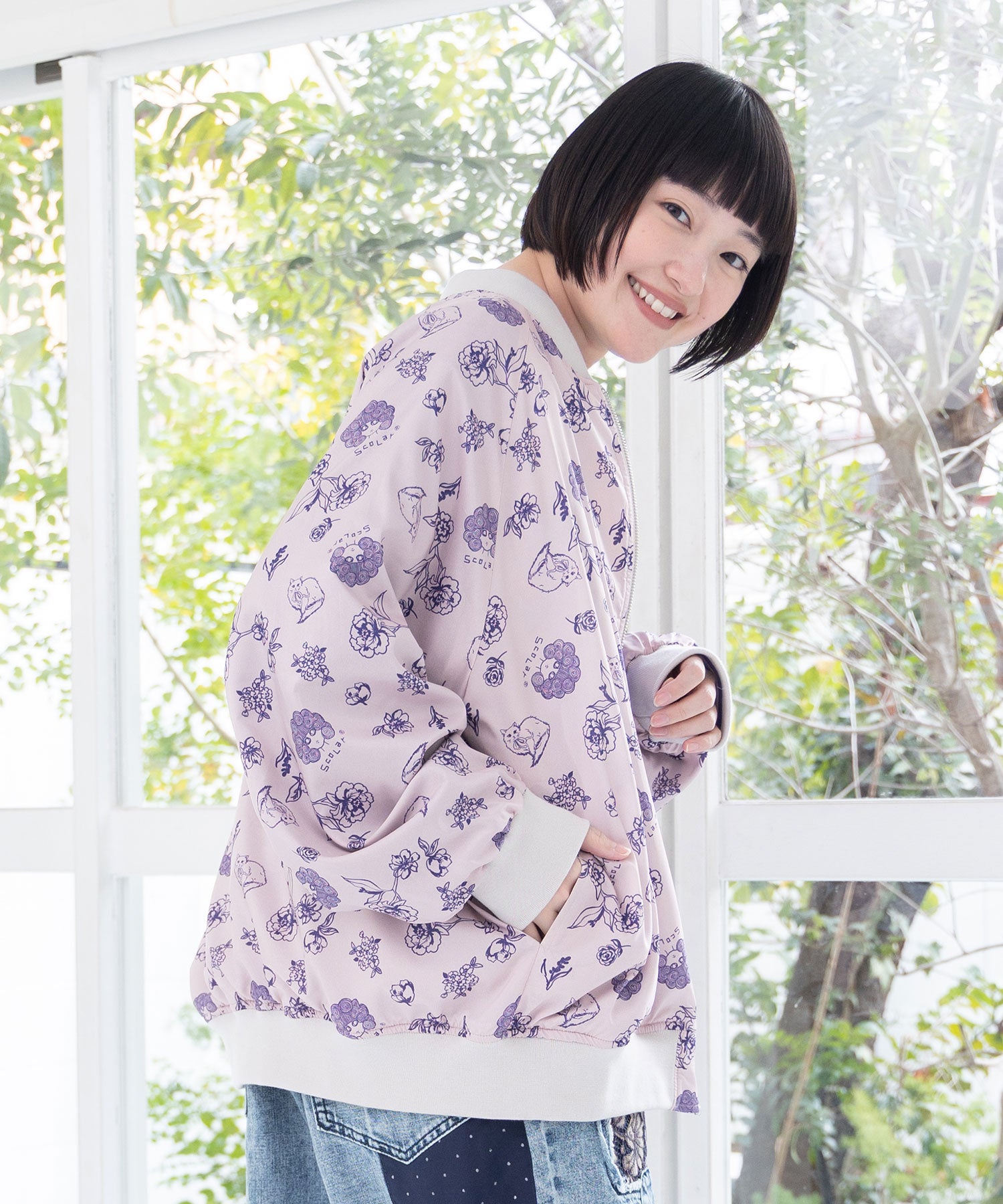 公式店限定】161639：リバーシブル刺繍ブルゾンの通販-ScoLar