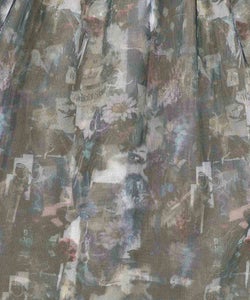 魔女の秘密柄チュール重ね異素材切替シャツワンピース-18