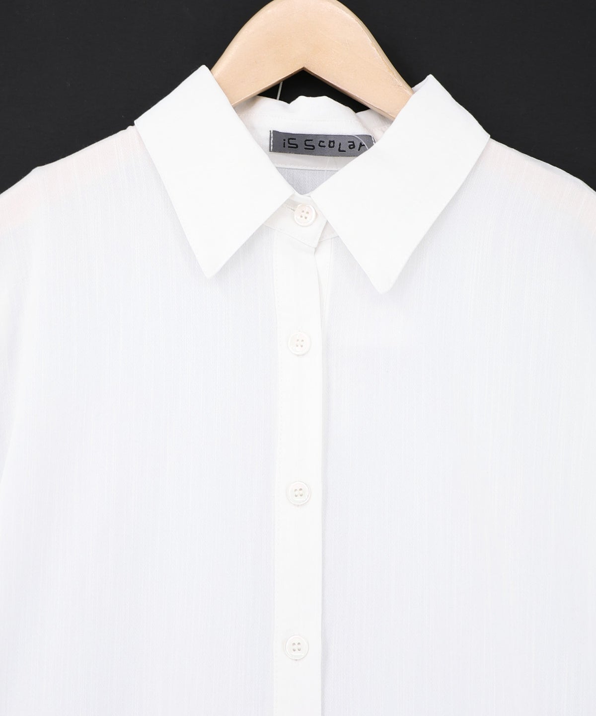 魔女の秘密柄チュール重ね異素材切替シャツワンピース-19