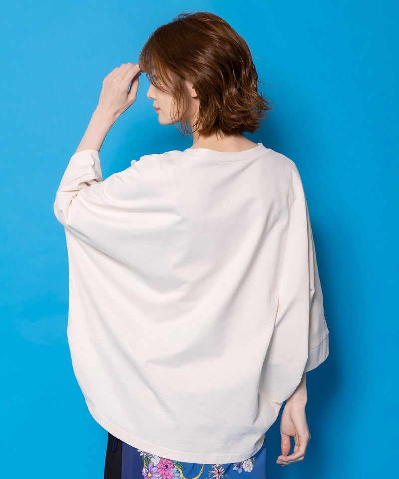 ツリーハウス柄麻タッチコットンプルオーバー-5