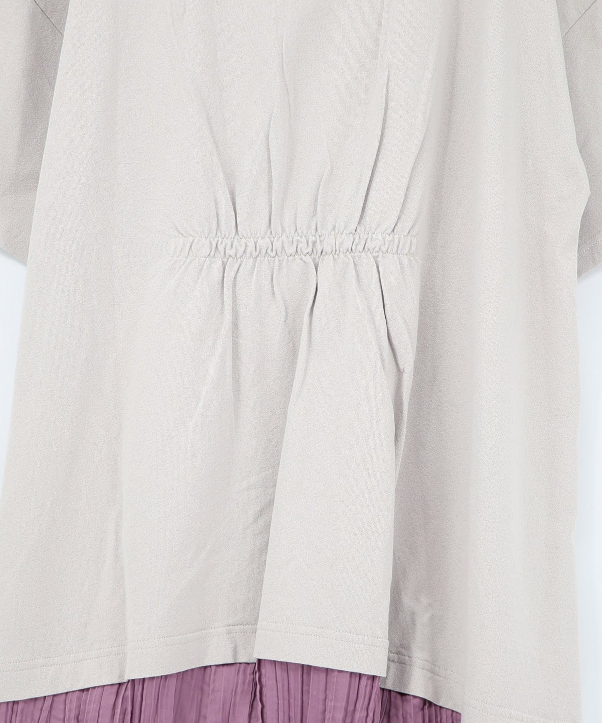 箔ラメ入りツリーハウス柄プリーツ切替ワンピース-26