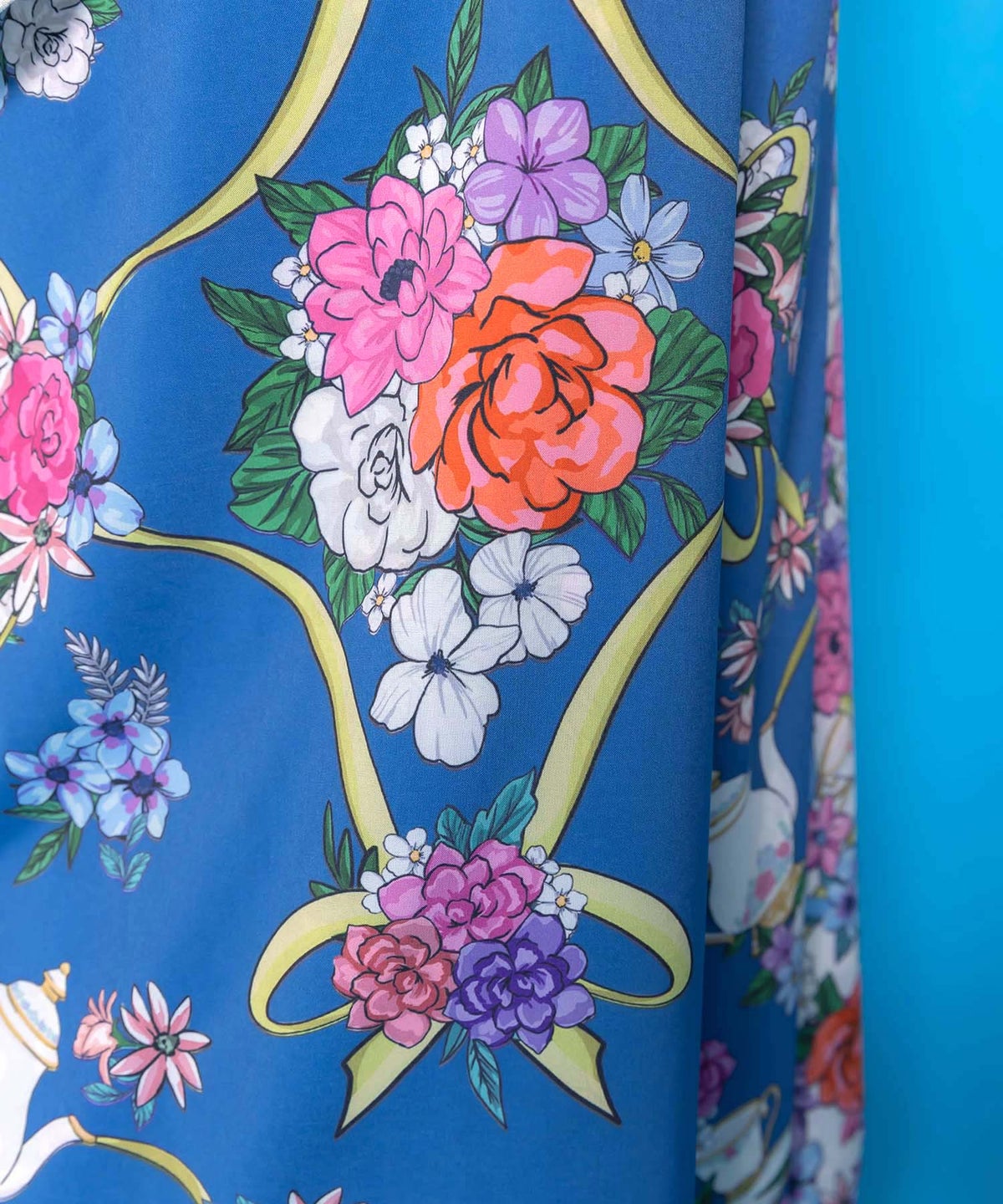 スカーフ柄巻きスカート付きパンツ-10