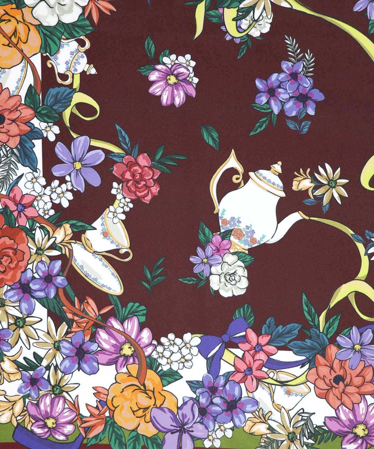 スカーフ柄巻きスカート付きパンツ-14