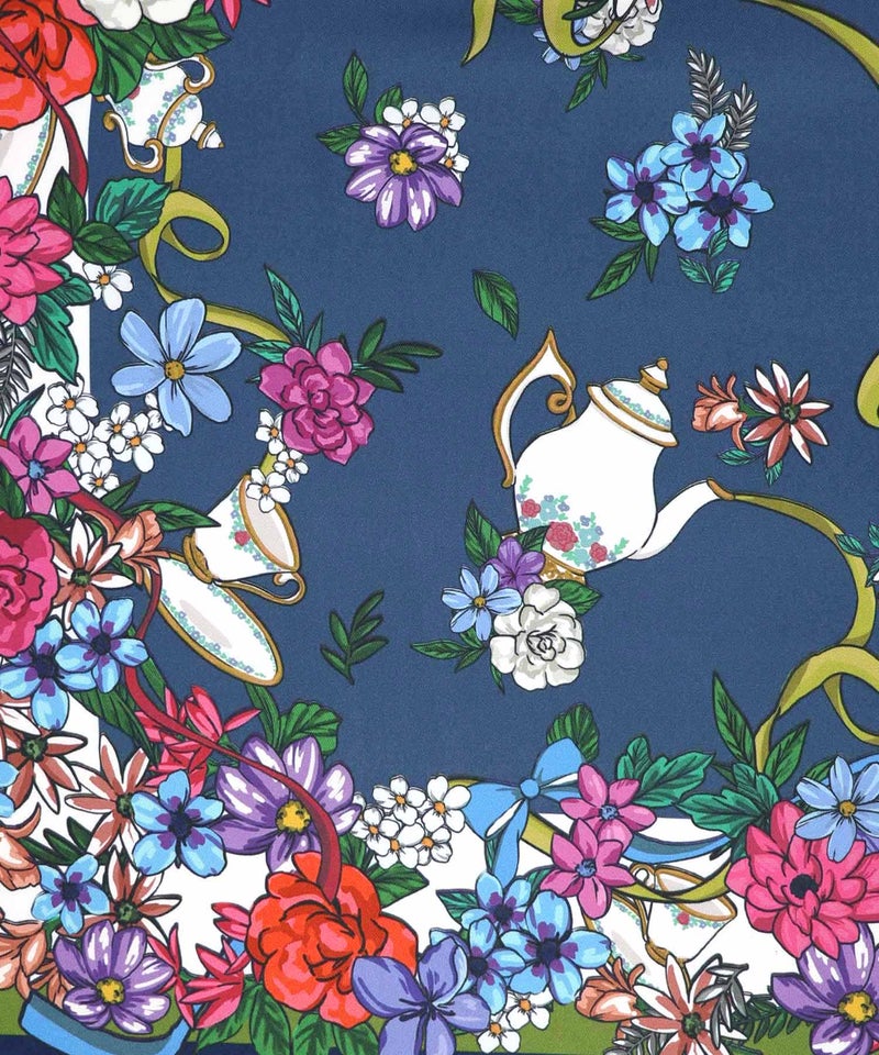 スカーフ柄巻きスカート付きパンツ-18