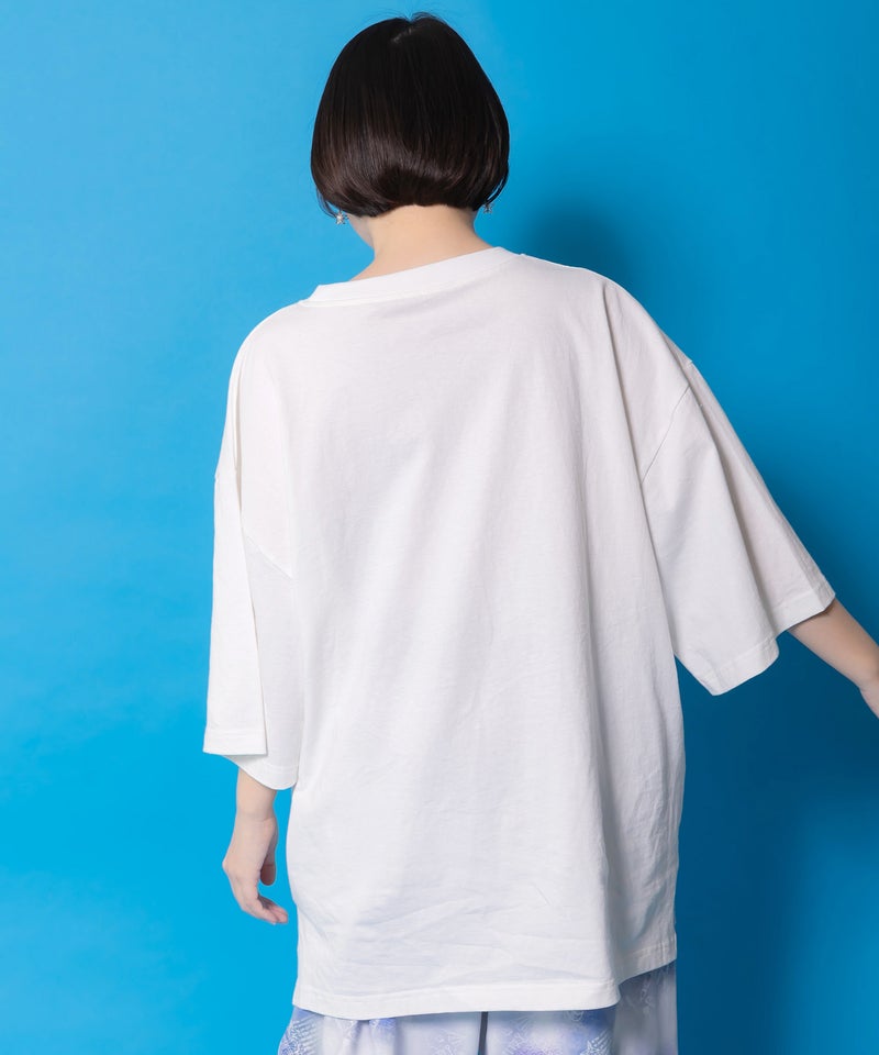 カセットテープにからまるネコTシャツ-5