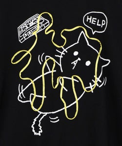 カセットテープにからまるネコTシャツ-15