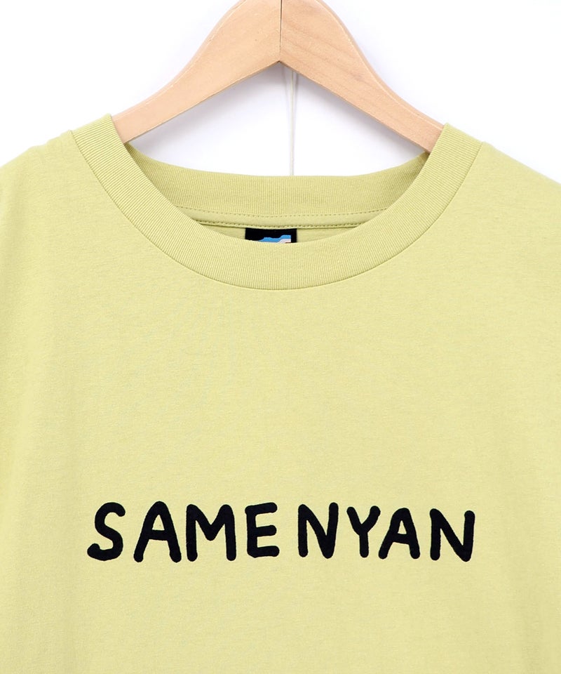 しっぽ飛び出しサメニャン柄Tシャツ-16