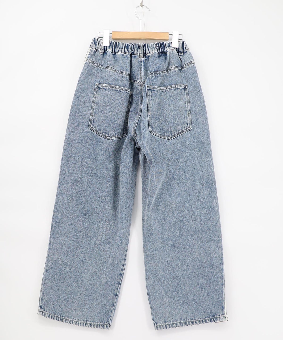 蝶ラインテープ付きデニムパンツ-15