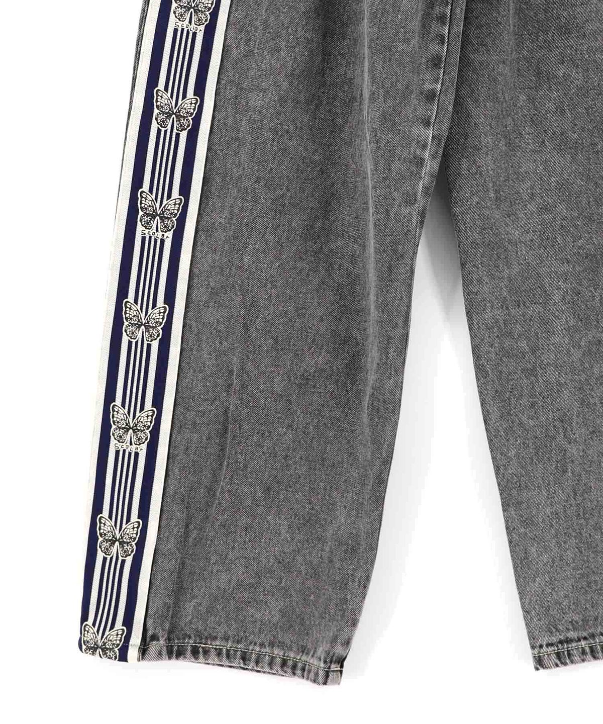 蝶ラインテープ付きデニムパンツ-20