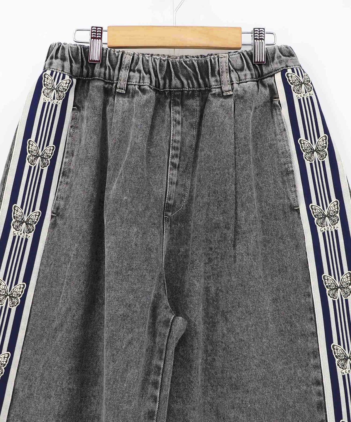 蝶ラインテープ付きデニムパンツ-20