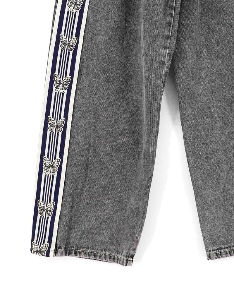 蝶ラインテープ付きデニムパンツ-23