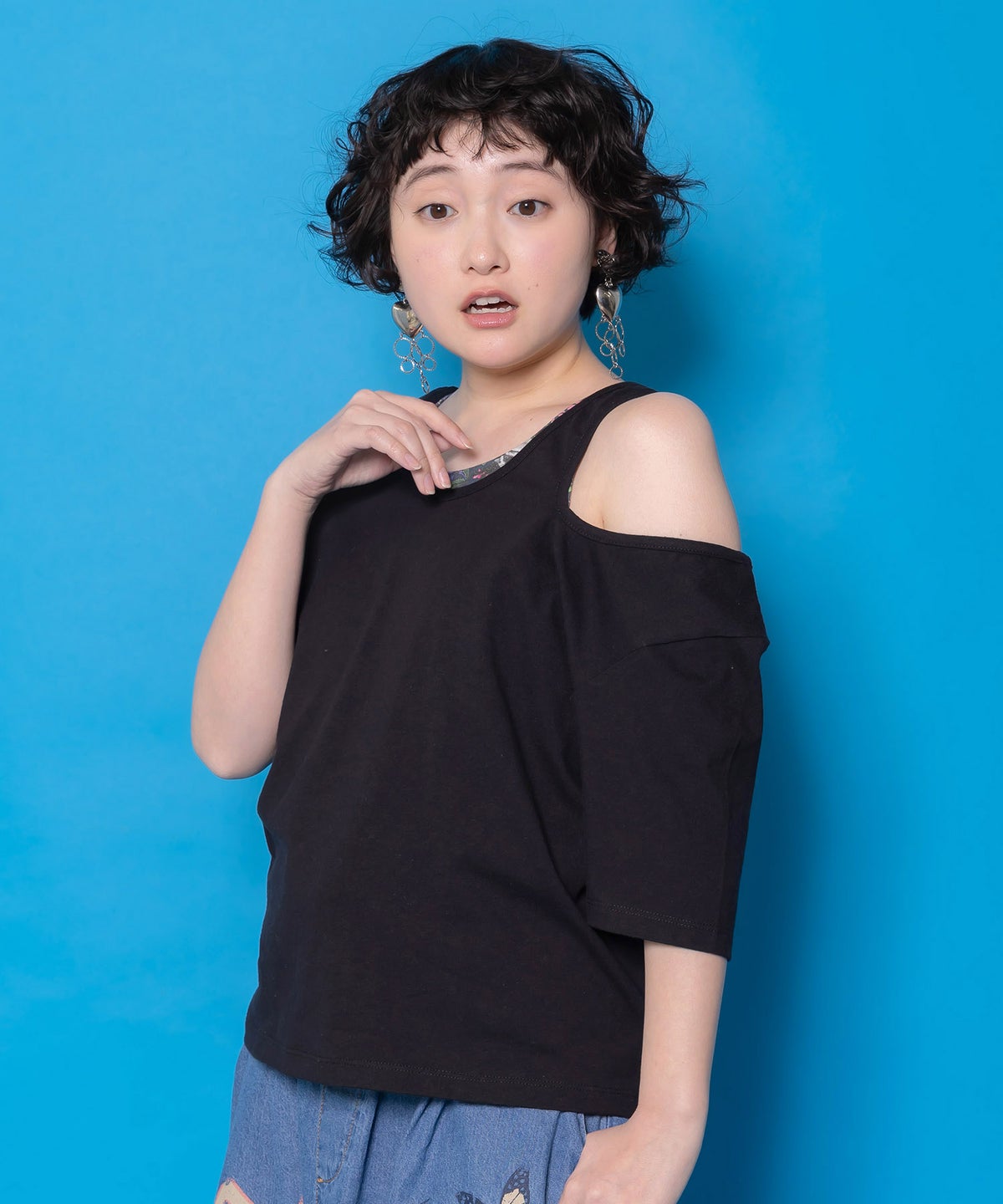 2柄展開 タンクトップ付き3wayTシャツセット-3