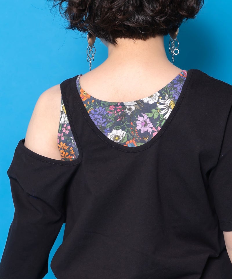 2柄展開 タンクトップ付き3wayTシャツセット-6