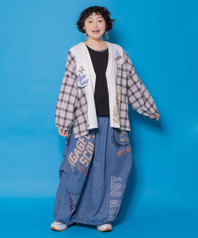 2柄展開 タンクトップ付き3wayTシャツセット-7