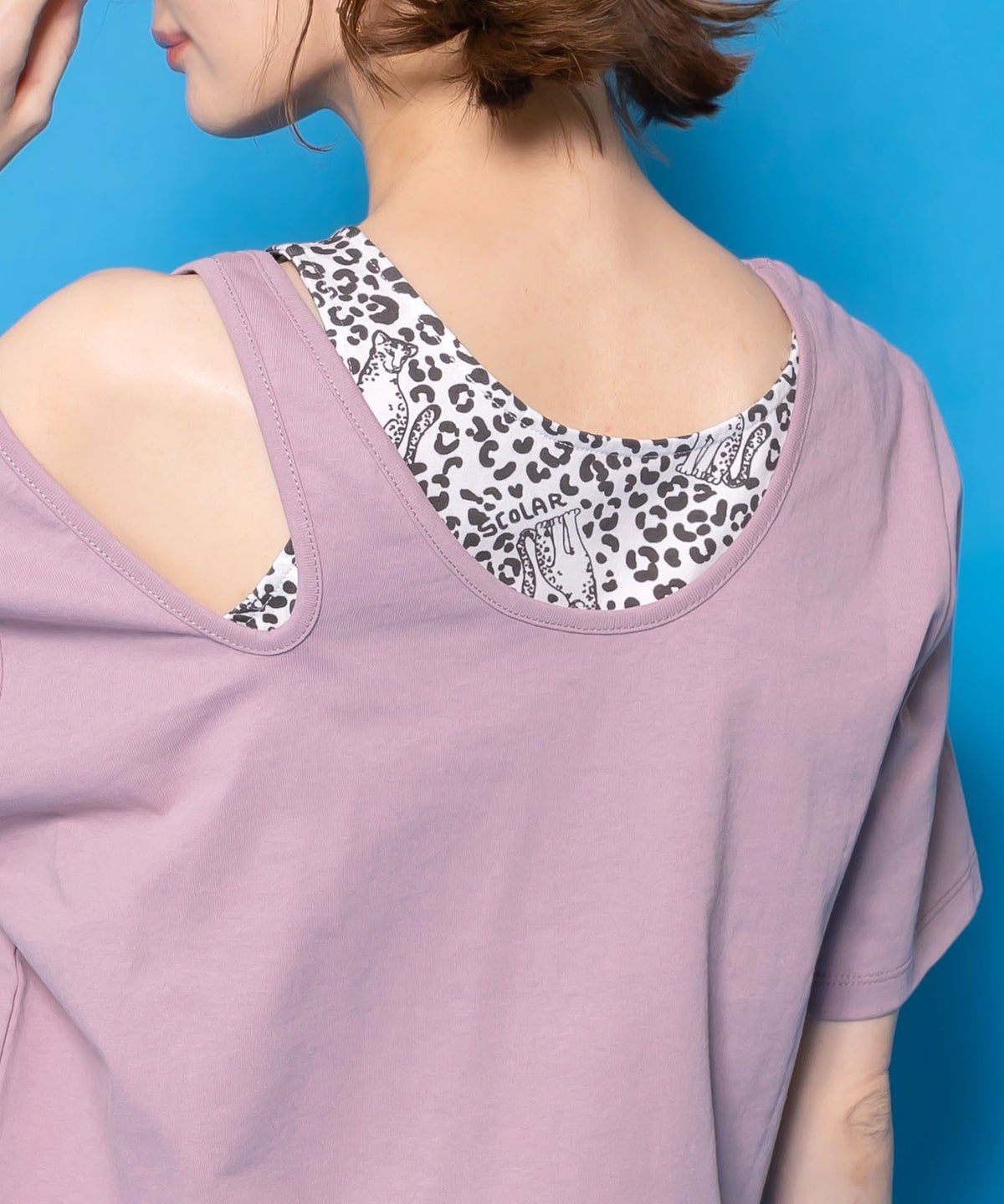 2柄展開 タンクトップ付き3wayTシャツセット-14