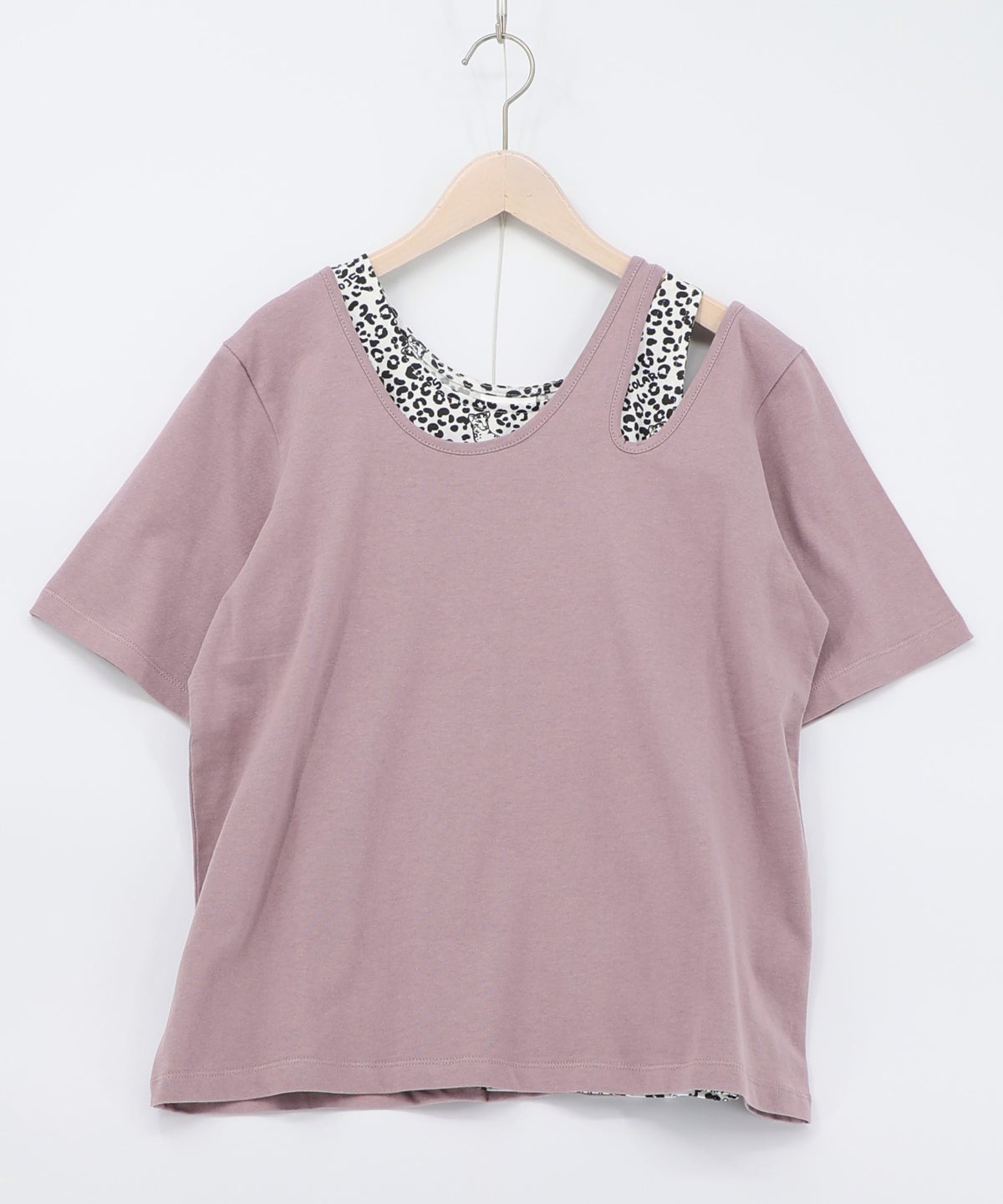 2柄展開 タンクトップ付き3wayTシャツセット-18