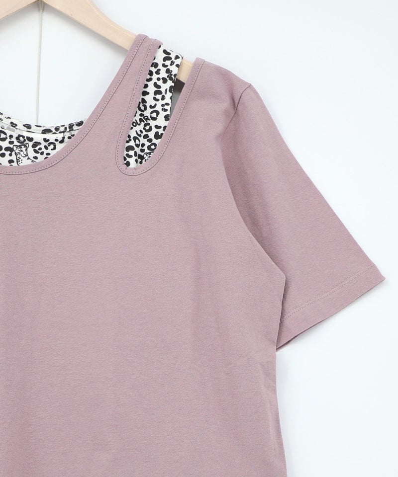 2柄展開 タンクトップ付き3wayTシャツセット-22