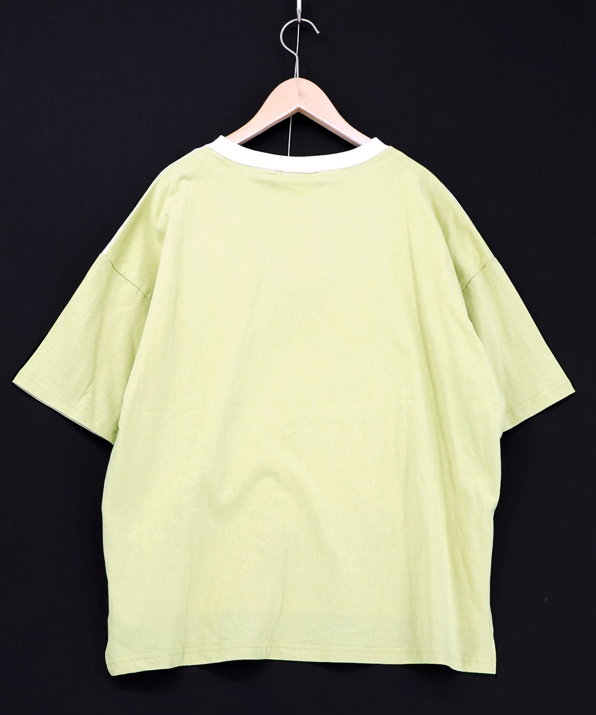 花ネコピクニック柄配色Tシャツ-11