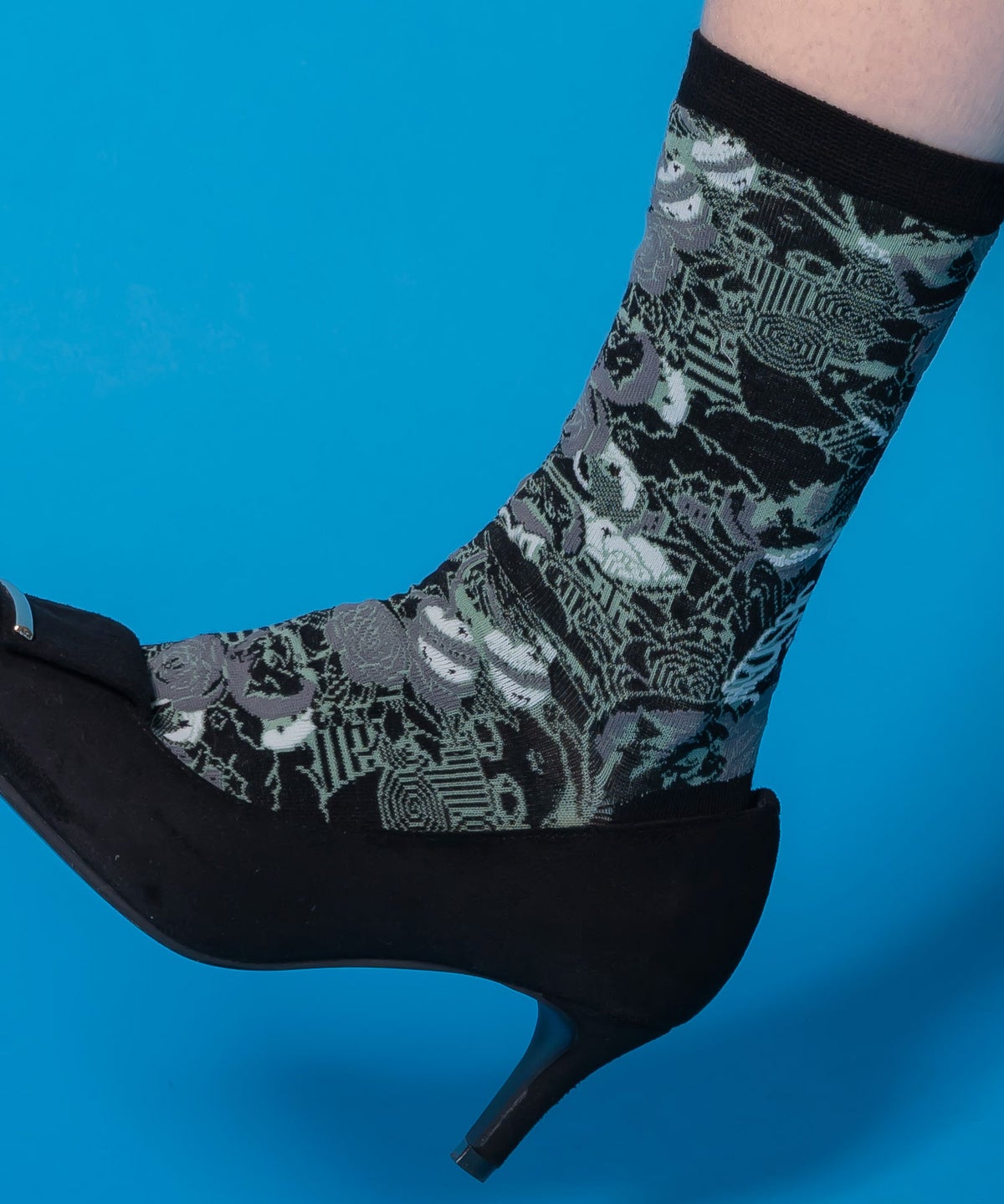 宇宙柄とスカラー柄ソックス-2